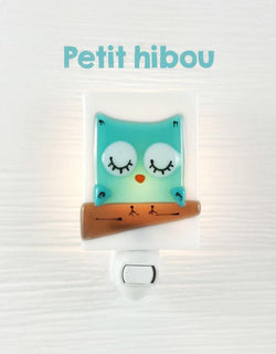 Veilleuse Hibou aqua - Veille sur toi