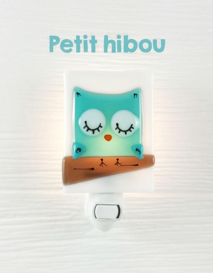 Veilleuse Hibou aqua - Veille sur toi
